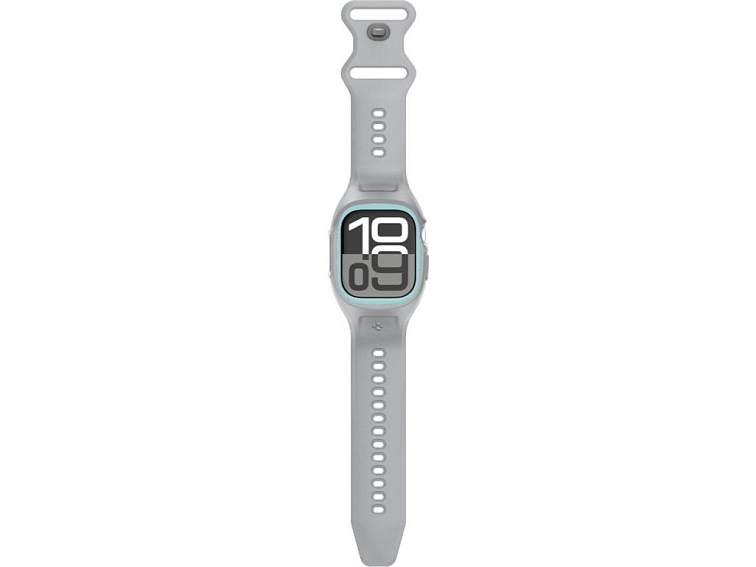 Řemínek s krytem pro Apple Watch 46mm - Spigen, Liquid Air Gray