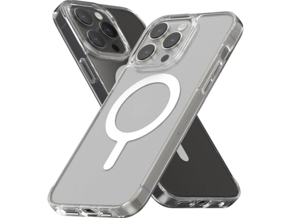 Ochranný kryt na iPhone 15 Pro MAX - Mercury, JelHard MagSafe Transparent