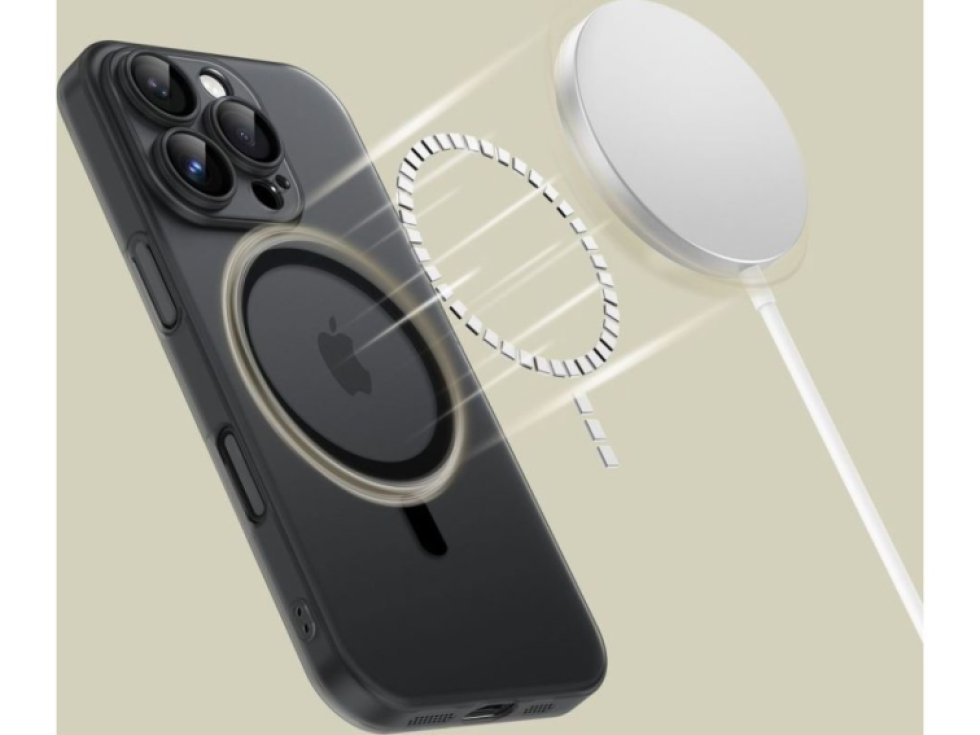 Ochranný kryt na iPhone 16 Pro MAX - Tech-Protect, MagSlim MagSafe Black