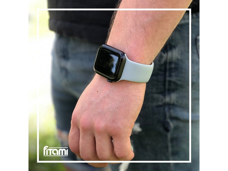 Jednobarevný řemínek pro Apple Watch - Fog