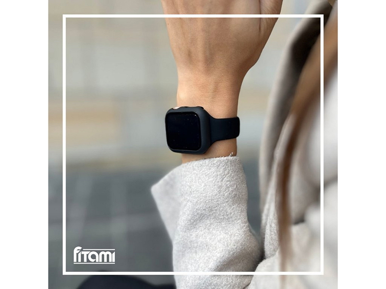 Ochranné pouzdro s tvrzeným sklem pro Apple Watch - Černé