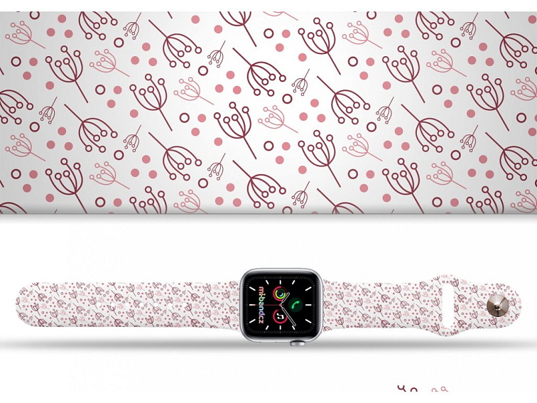 Apple watch řemínek Bršlice růžová