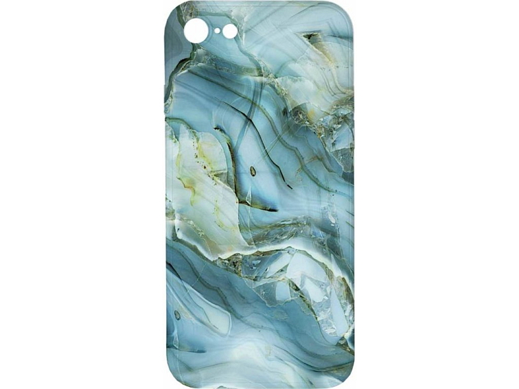 Kryt Modro šedý mramor pro iPhone 7/8/SE2020