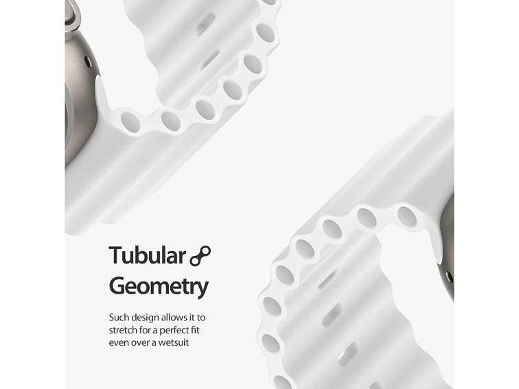 Řemínek pro Apple Watch 38mm / 40mm / 41mm / 42mm - DuxDucis, OceanWave White