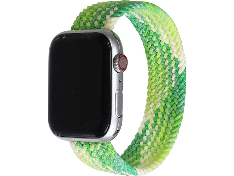 Pletený navlékací řemínek pro Apple Watch - Limetka