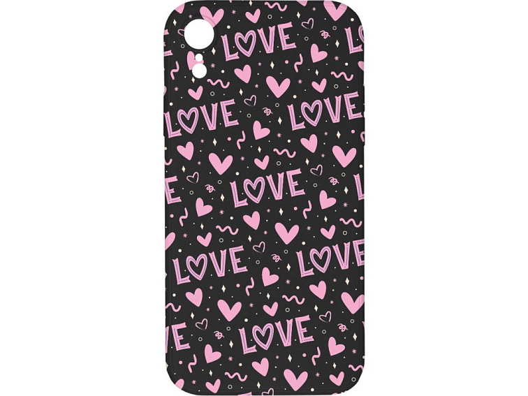 Kryt Love černý pro iPhone XR