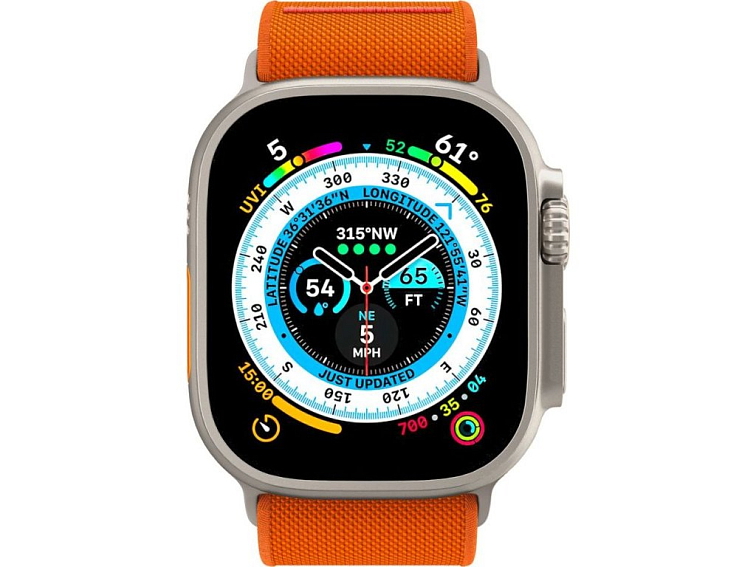 Řemínek pro Apple Watch 44mm / 45mm / 46mm / 49mm - Spigen, Fit Lite Ultra Orange