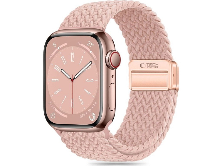 Řemínek pro Apple Watch 44mm / 45mm / 46mm / 49mm - Tech-Protect, Nylonmag Rose
