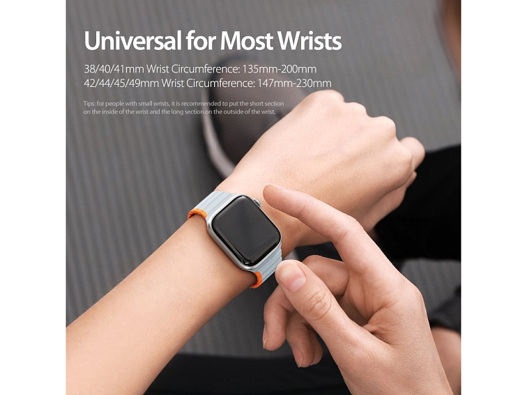 Řemínek na Apple Watch 44mm / 45mm / 46mm / 49mm - DuxDucis, LD GreyOrange