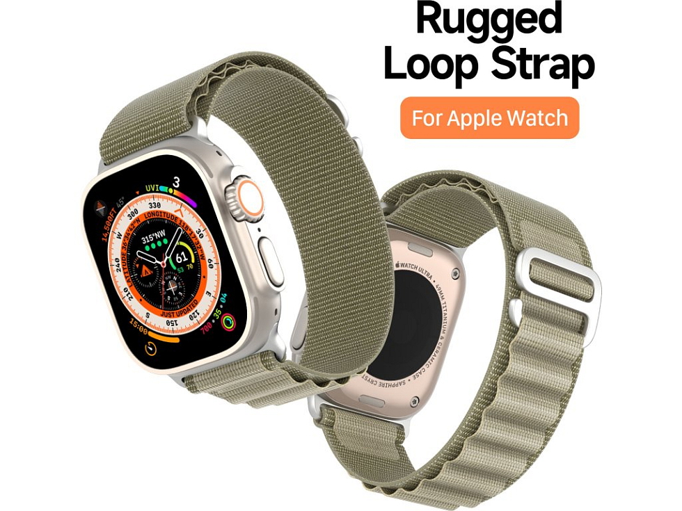 Řemínek pro Apple Watch 44mm / 45mm / 46mm / 49mm - DuxDucis, GS Olive