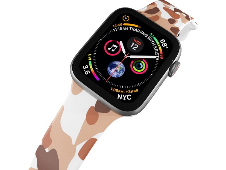 Apple watch řemínek Maskáč hnědý