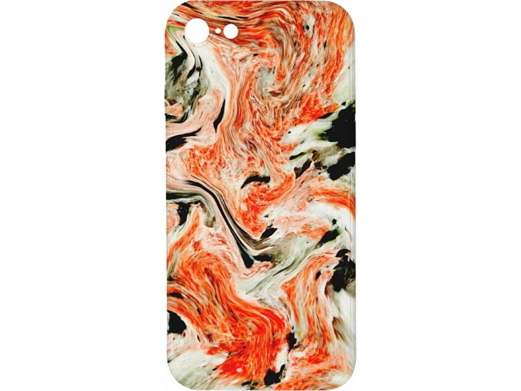 Kryt Oranžový mramor pro iPhone 7/8/SE2020