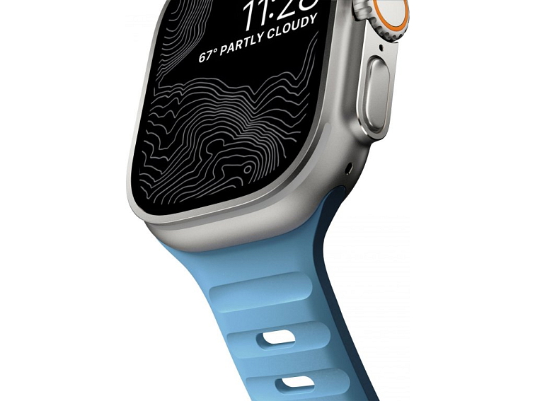 Řemínek pro Apple Watch 44mm / 45mm / 46mm / 49mm - Nomad, Sport Strap Blue