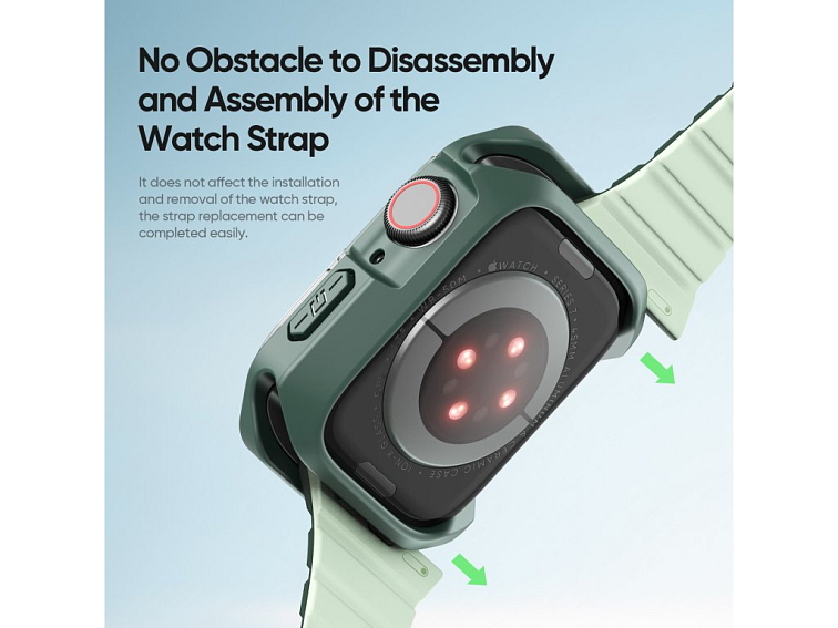 Ochranný kryt na Apple Watch 45mm - DuxDucis, Tamo Green