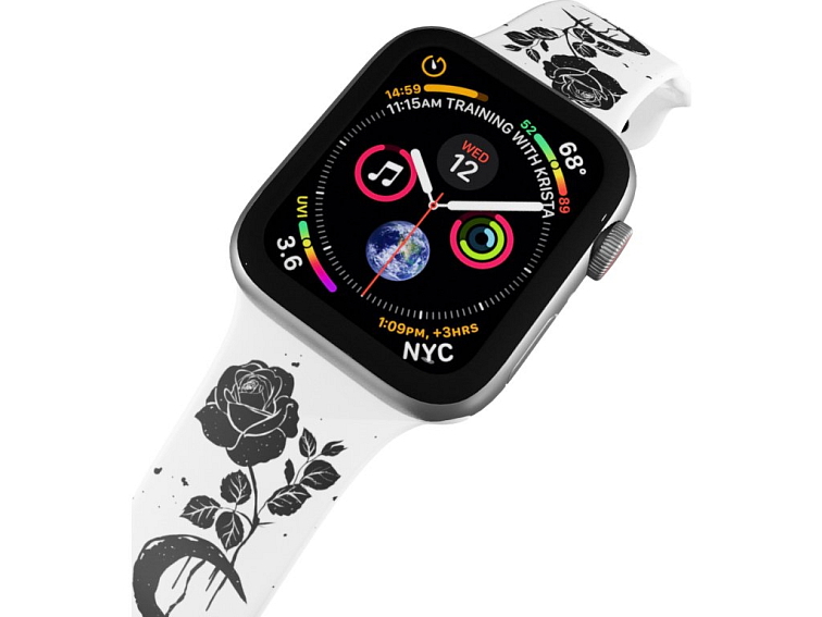 Apple watch řemínek Černá růže