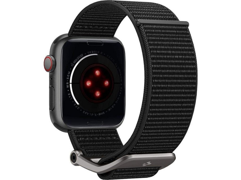 Řemínek pro Apple Watch 44mm / 45mm / 46mm / 49mm - Spigen, Durapro Flex Black 062MP25079