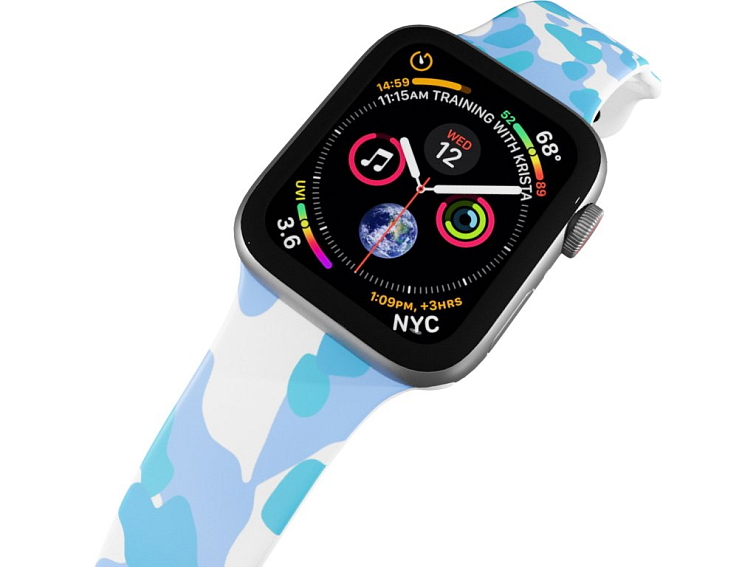 Apple watch řemínek Maskáč modrý