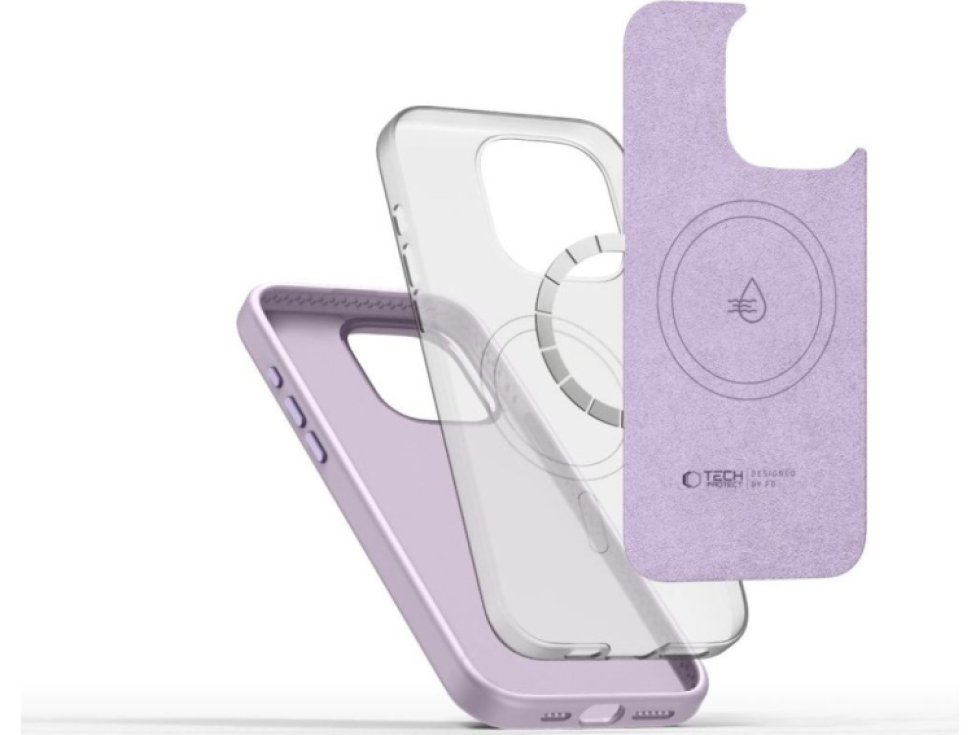 Ochranný kryt na iPhone 15 Pro MAX - Tech-Protect, Pure MagSafe Mauve