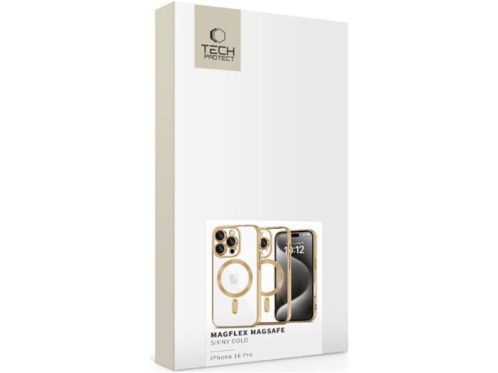 Ochranný kryt na iPhone 16 Pro - Tech-Protect, Magshine MagSafe Shiny Gold