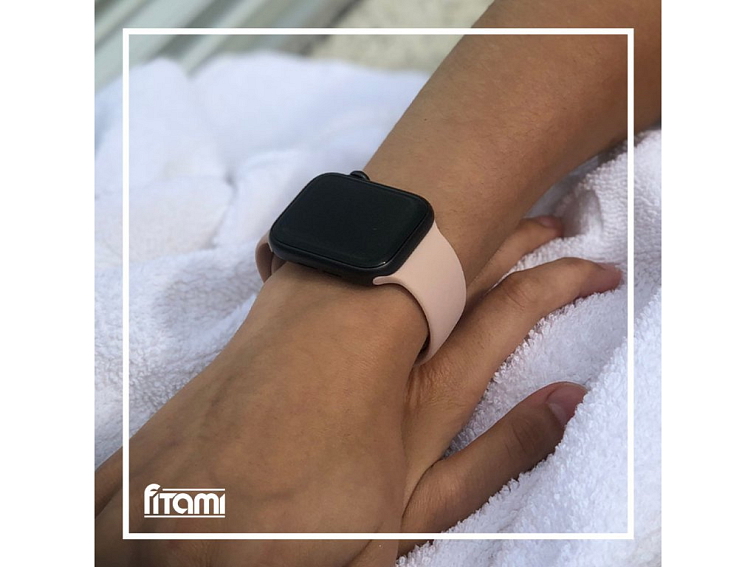 Jednobarevný řemínek pro Apple Watch - Pink sand