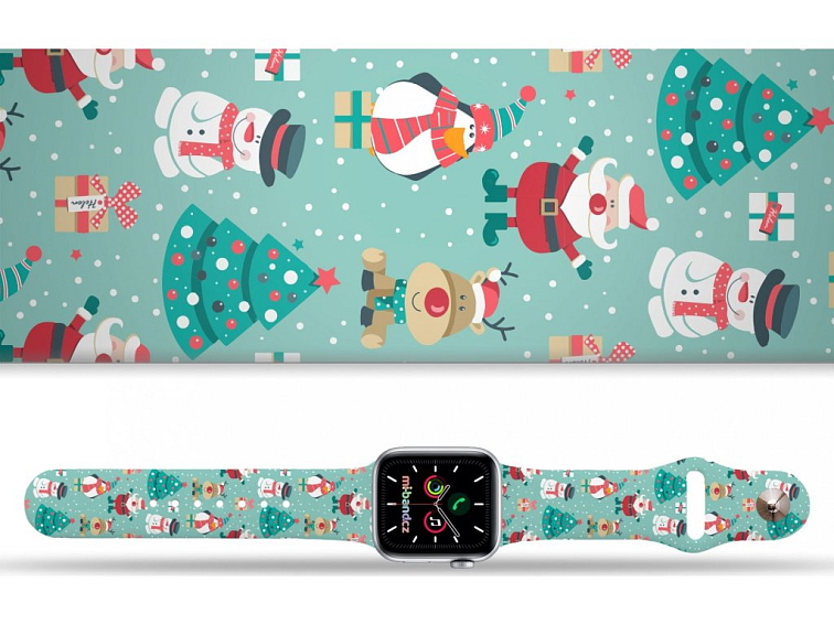 Apple watch řemínek Zimní radovánky