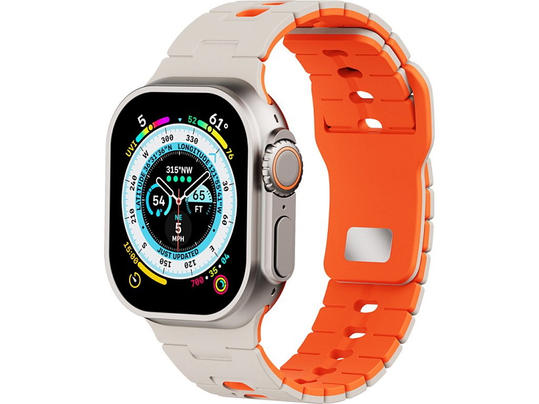 Perforovaný dvojbarevný řemínek pro Apple Watch 38/40/41/42(S10)mm