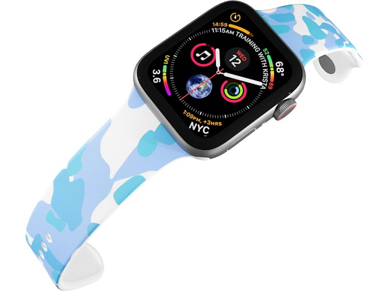 Apple watch řemínek Maskáč modrý