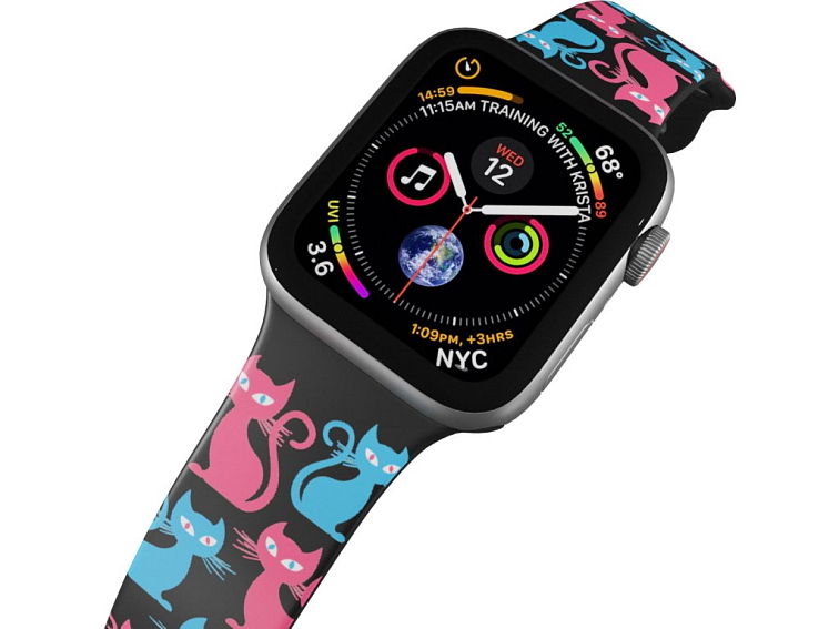 Apple watch řemínek Barevné kočky