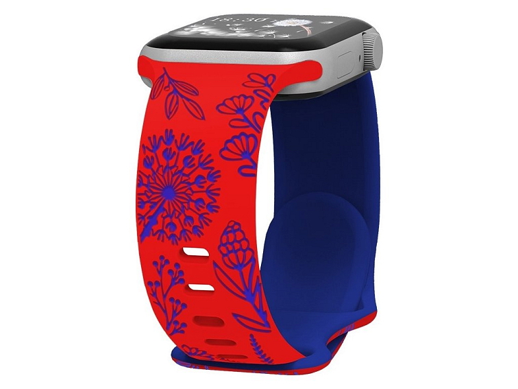 Řemínek gravírované pampelišky pro Apple Watch 42/44/45/46/49mm