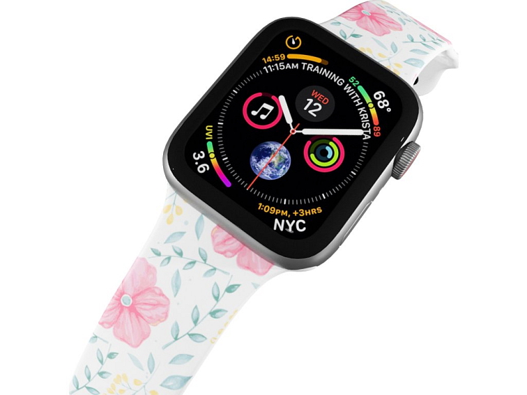 Apple watch řemínek Ibišek růžový