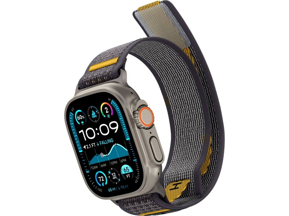 Řemínek na Apple Watch 44mm / 45mm / 46mm / 49mm - Spigen, Athlex Air Active Gray