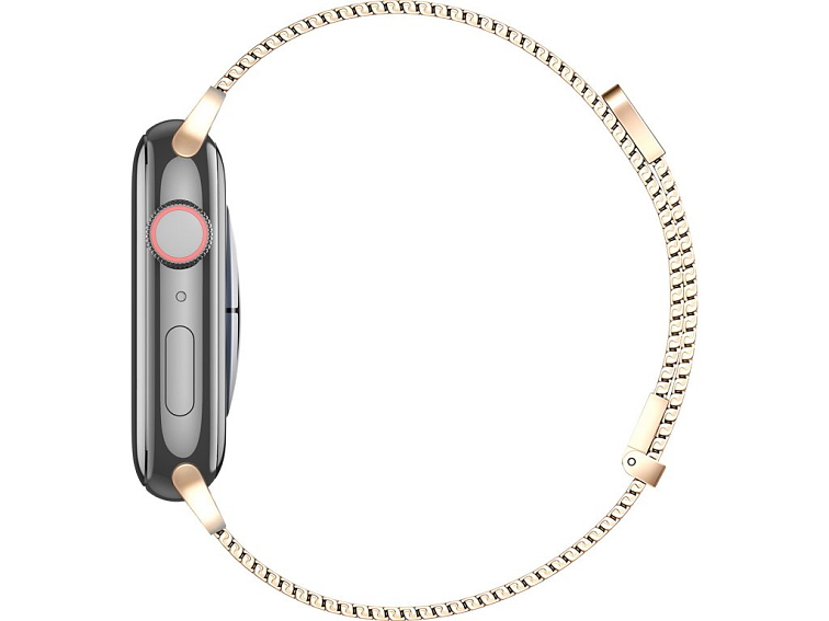 Řemínek na Apple Watch 38mm / 40mm / 41mm / 42mm - DuxDucis, Milanese Pro Gold