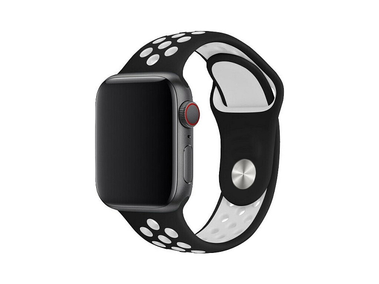 Sportovní řemínek na Apple Watch - Černo-bílý