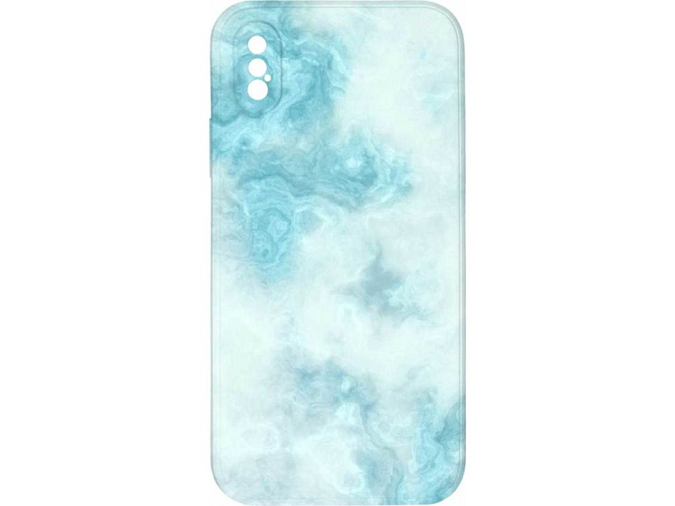 Kryt Světle modrý mramor pro iPhone X/XS