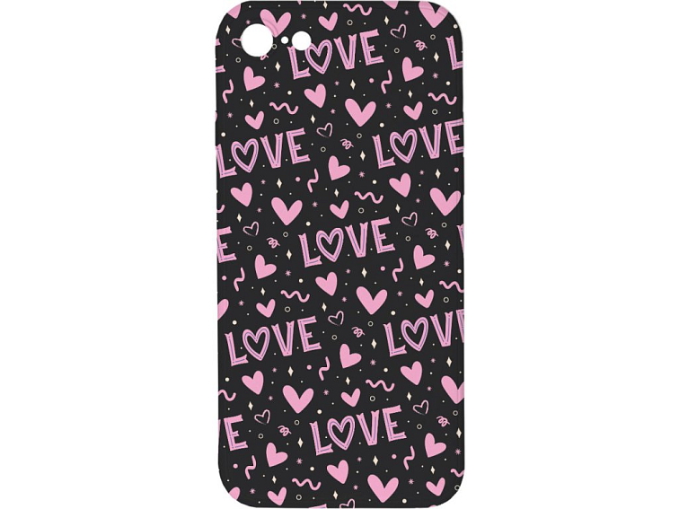 Kryt Love černý pro iPhone 7/8/SE2020