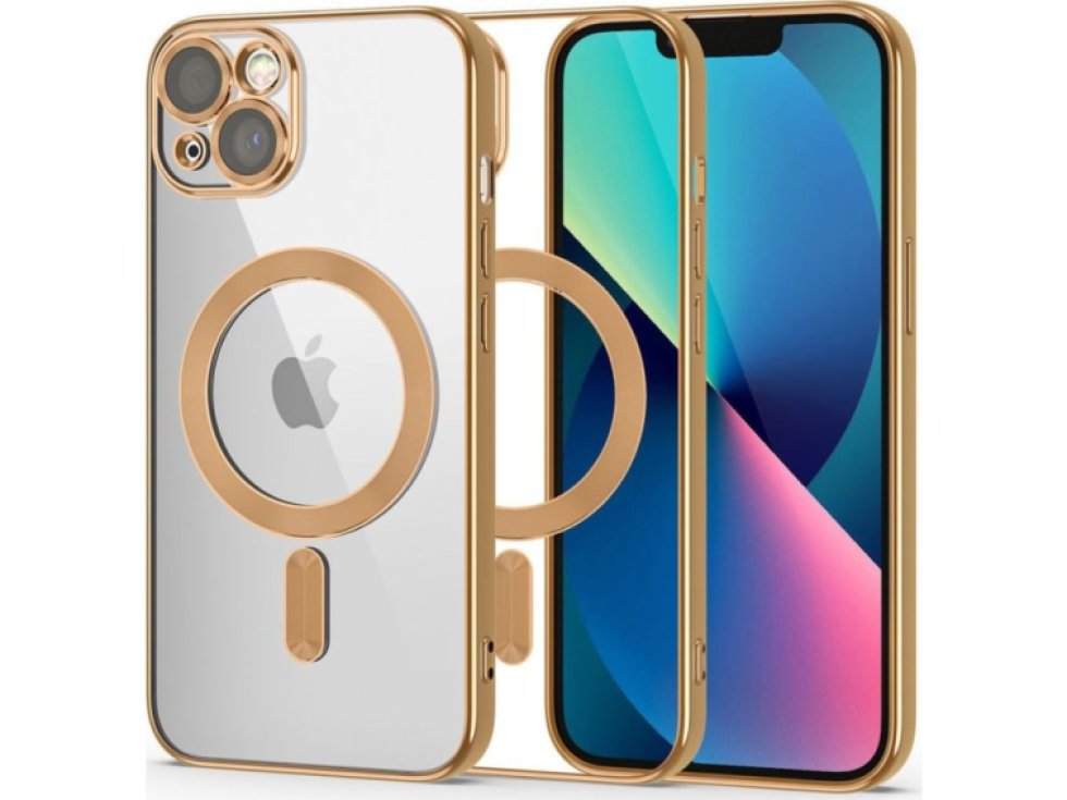 Ochranný kryt na iPhone 13 - Tech-Protect, Magshine MagSafe Gold