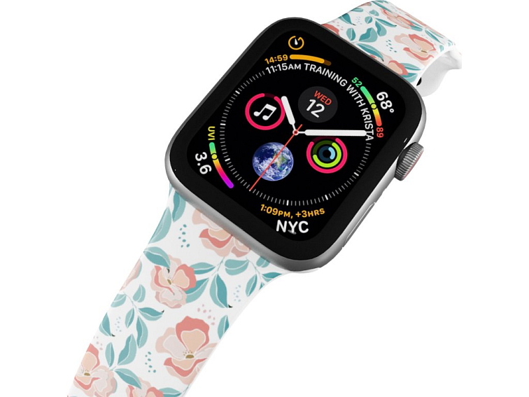 Apple watch řemínek Červené květiny