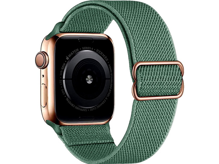 Nastavitelný nylonový řemínek na Apple Watch - Zelený