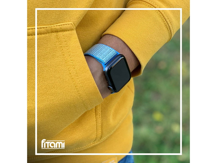 Nylonový řemínek na Apple Watch - Modrý