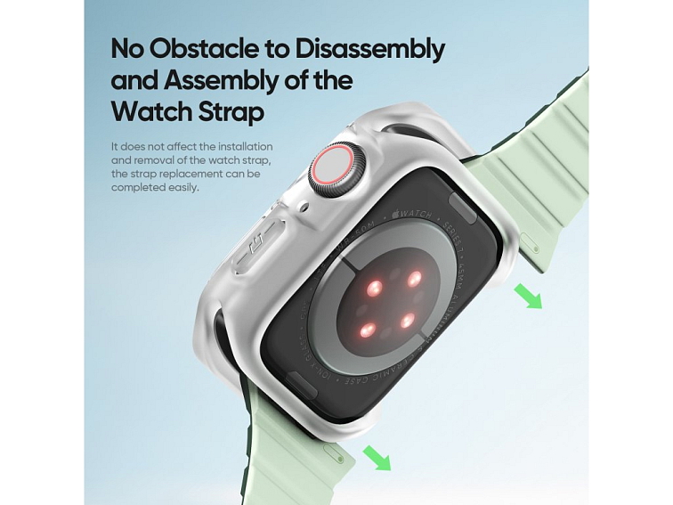 Ochranný kryt na Apple Watch 45mm - DuxDucis, Tamo White