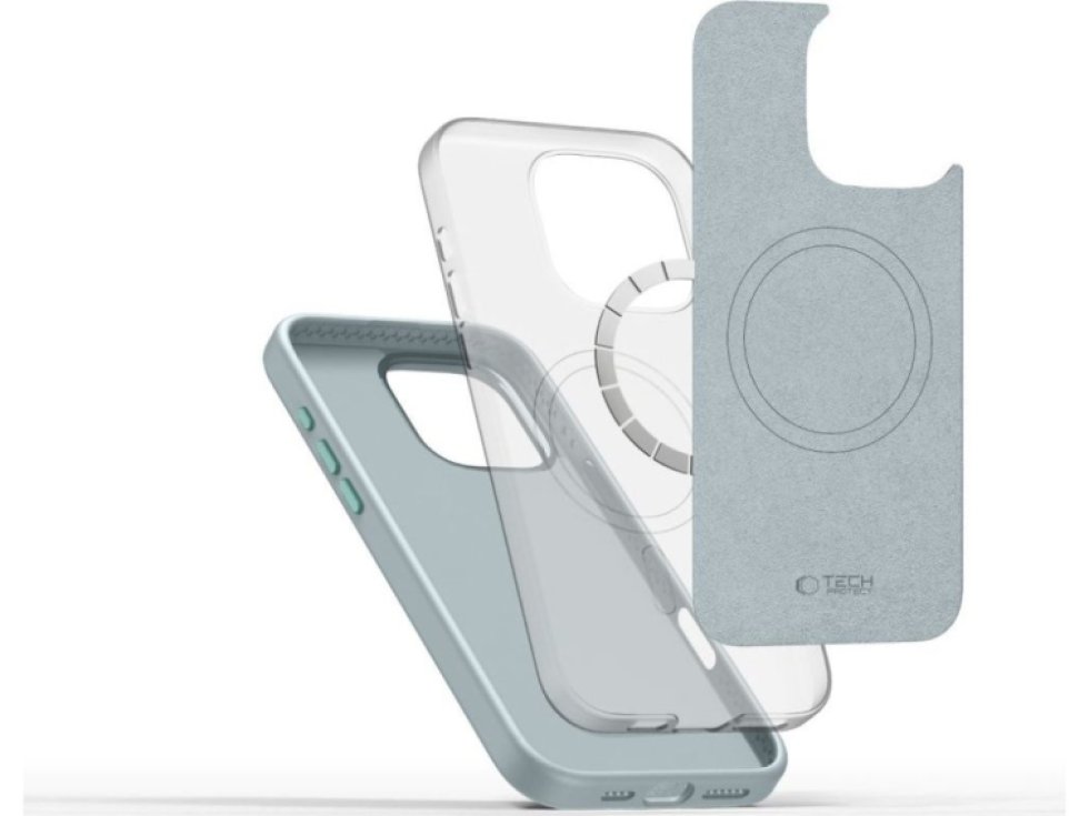 Ochranný kryt na iPhone 16 Pro MAX - Tech-Protect, Pure MagSafe Sky Blue