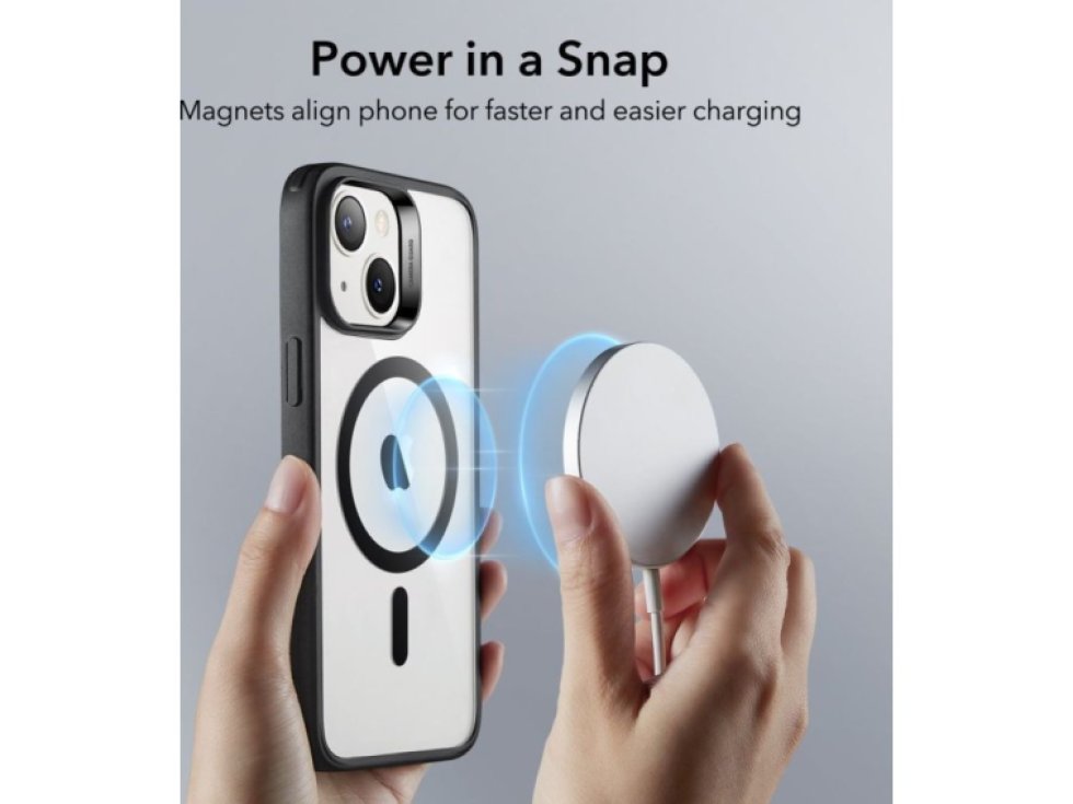 Ochranný kryt pro iPhone 14 PLUS - ESR, Classic Hybrid HaloLock Clear/Black