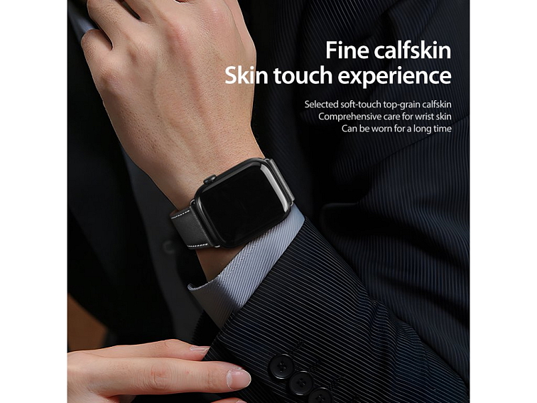 Řemínek na Apple Watch 38mm / 40mm / 41mm / 42mm - DuxDucis, YA Black