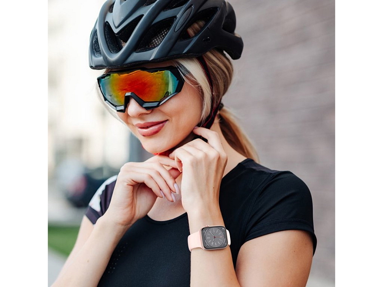 Řemínek pro Apple Watch 38mm / 40mm / 41mm / 42mm - Tech-Protect, Silicone Light Pink