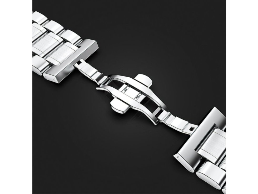 Řemínek na Apple Watch 44mm / 45mm / 46mm / 49mm - Hoco, WA32 Grand Silver