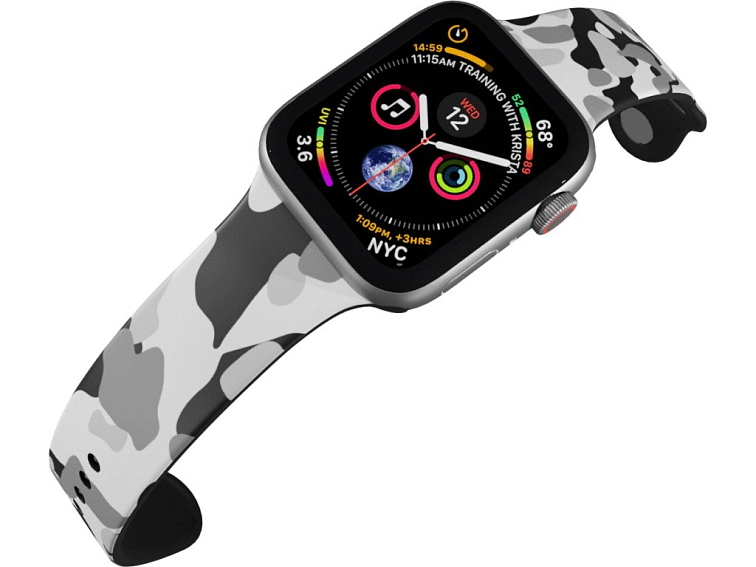 Apple watch řemínek Maskáč šedý