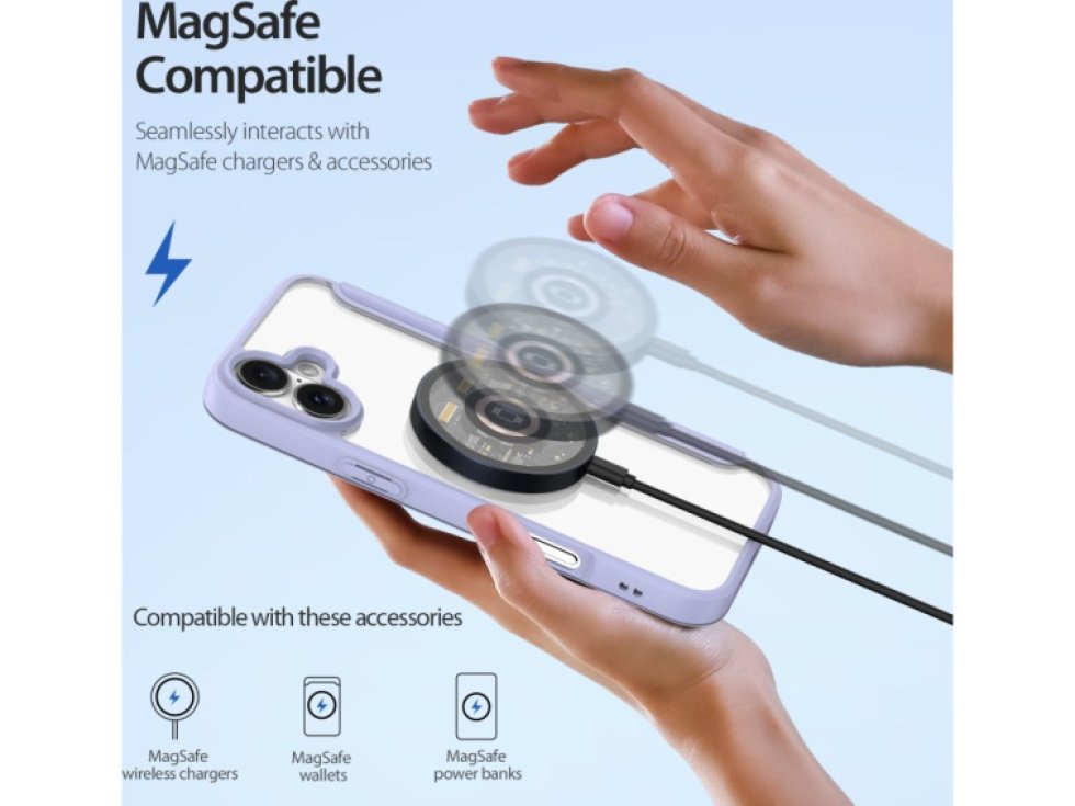 Ochranné pouzdro na iPhone 16 PLUS - DuxDucis, SkinX Pro with MagSafe Purple
