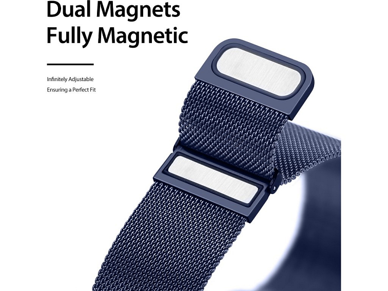 DuxDucis Řemínek pro Apple Watch 38mm / 40mm / 41mm / 42mm - DuxDucis, Milanese Blue