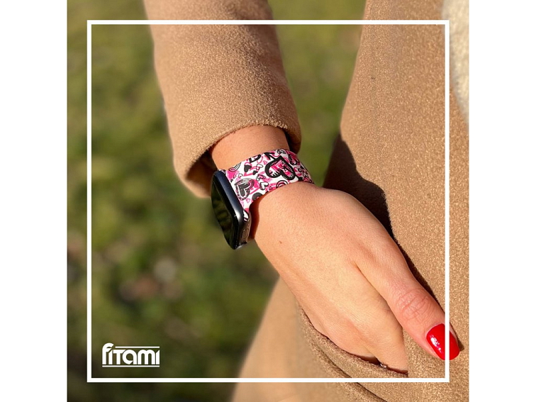 Řemínek s potiskem pro Apple Watch - Bláznivá láska