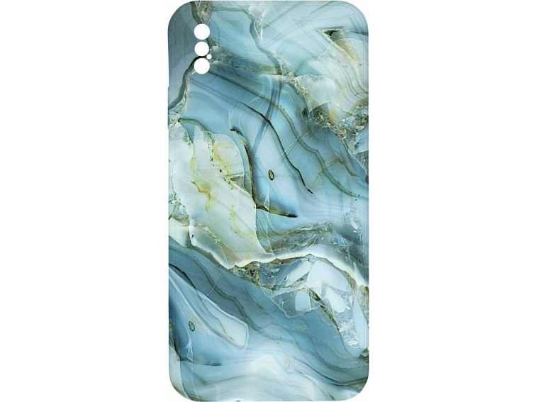 Kryt Modro šedý mramor pro iPhone XS Max